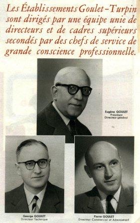 EUGENE-GEORGE ET PIERRE GOULET 1950